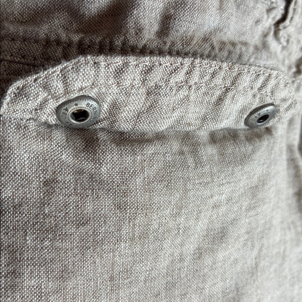 Brax Linen Khaki Drawstring Shorts Size 29 - Picture 10 of 10
